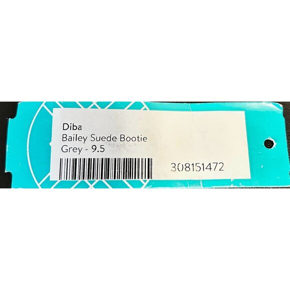 Diba Bailey Suede Bootie Women’s 9.5 Gray Leather Upper Ankle Boots - Picture 2 of 9